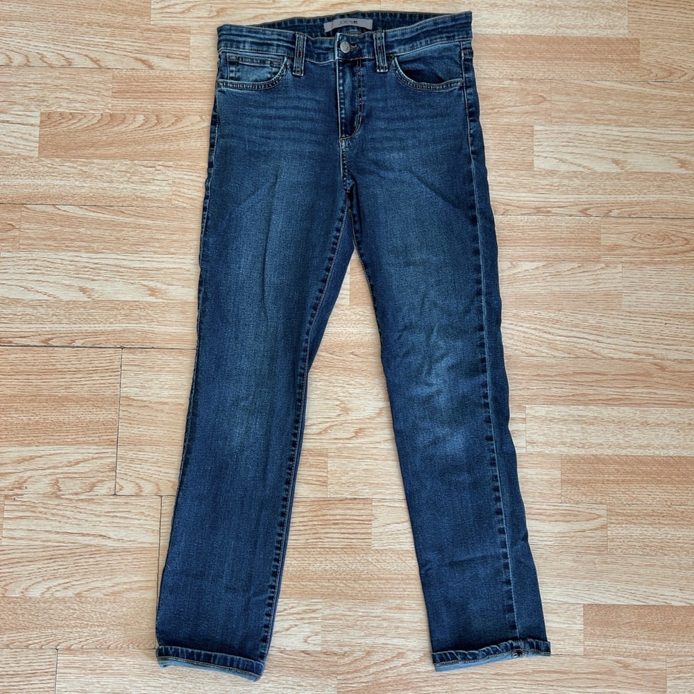 Joe’s Cuffed Stretch Denim Straight Leg Mid Rise Jeans 27